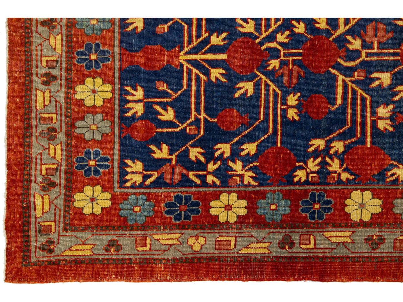 Modern Khotan Wool Rug 4 X 8