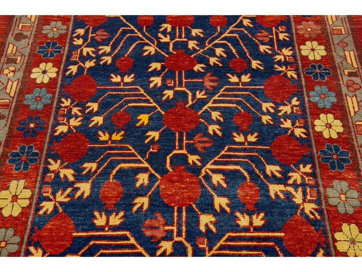 Modern Khotan Wool Rug 4 X 8