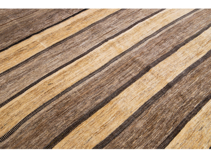 Modern Gabbeh Wool Rug 7 X 10