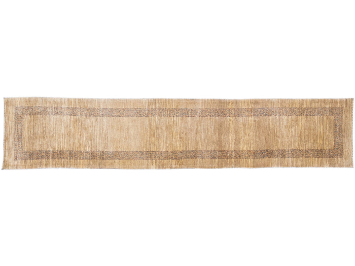 Modern Gabbeh Wool Runner 3 x 13