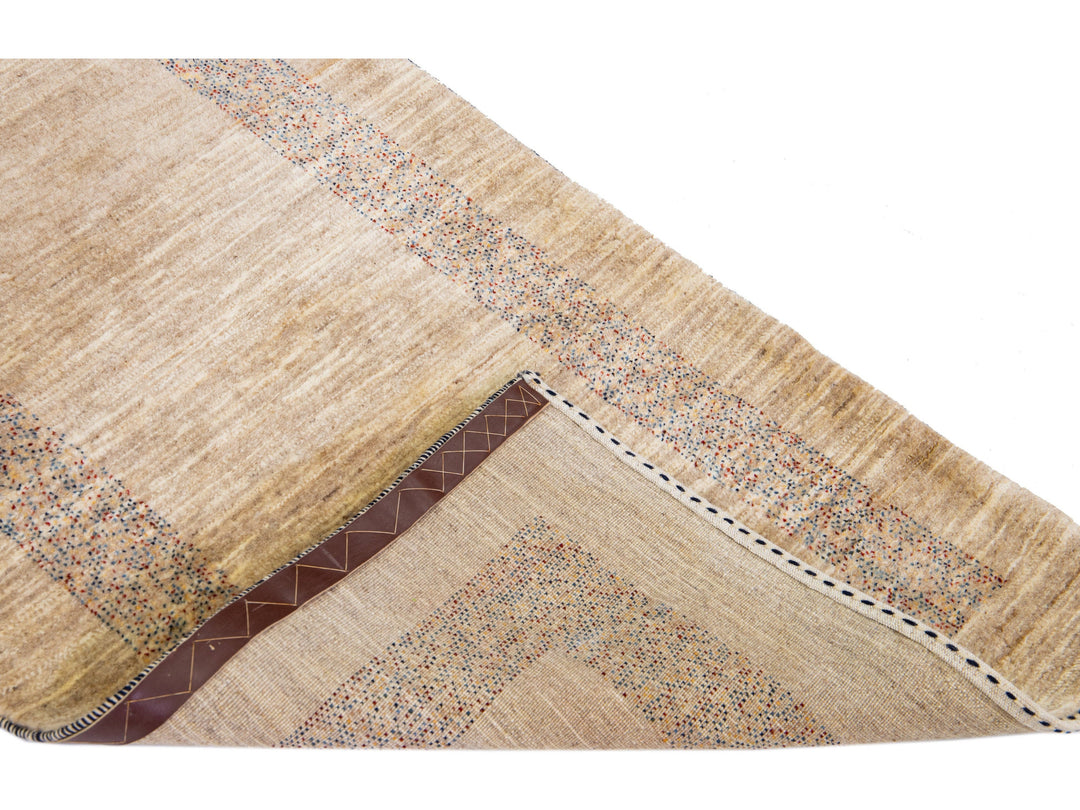 Modern Gabbeh Wool Runner 3 x 13