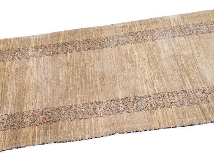 Modern Gabbeh Wool Runner 3 x 13