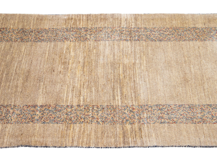 Modern Gabbeh Wool Runner 3 x 13