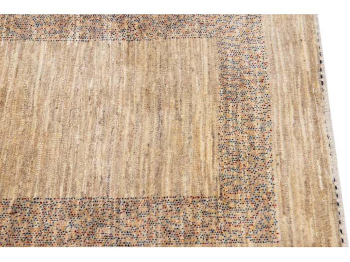 Modern Gabbeh Wool Runner 3 x 13