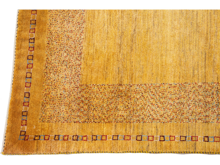 Modern Gabbeh Wool Rug 3 X 7