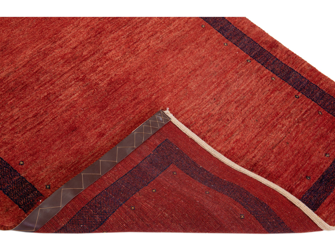 Modern Gabbeh Wool Rug 4 X 6
