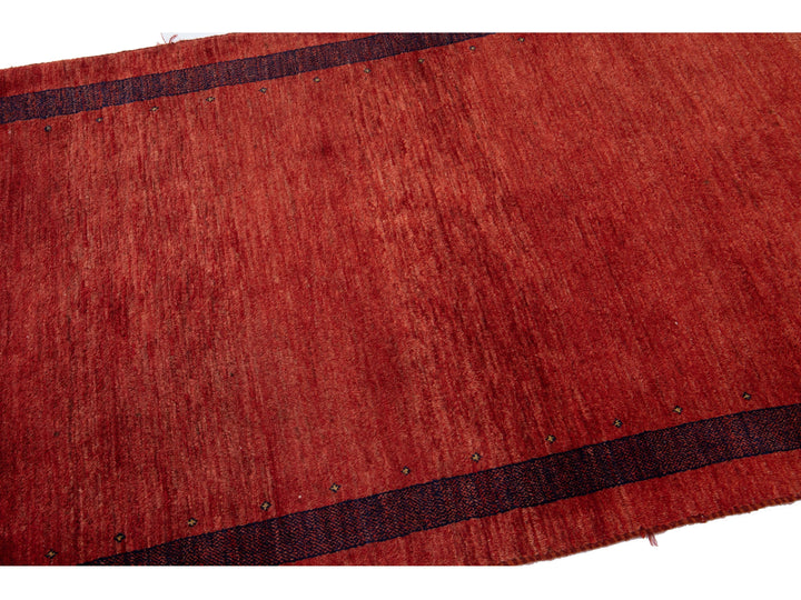 Modern Gabbeh Wool Rug 4 X 6