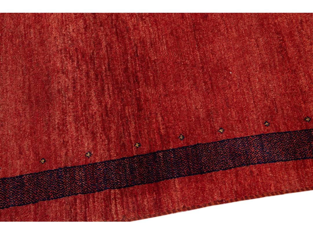 Modern Gabbeh Wool Rug 4 X 6