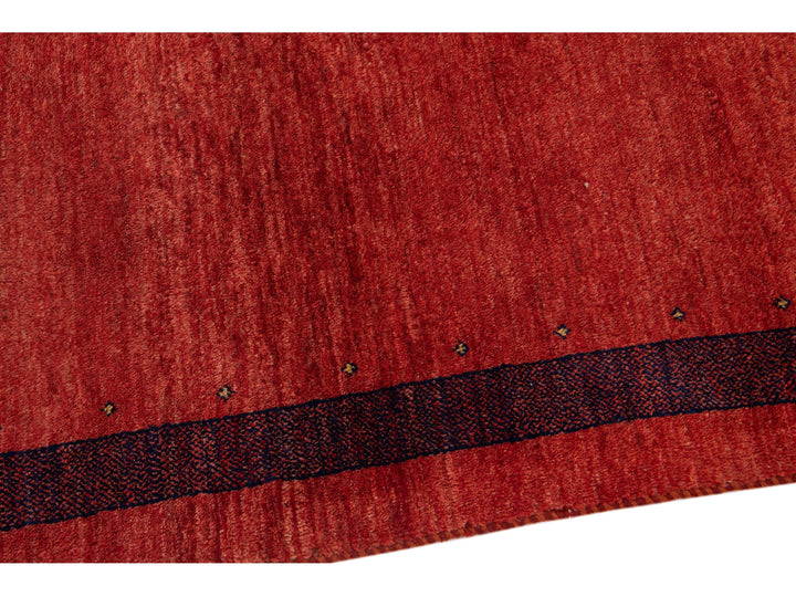 Modern Gabbeh Wool Rug 4 X 6