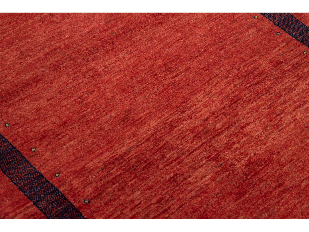Modern Gabbeh Wool Rug 4 X 6