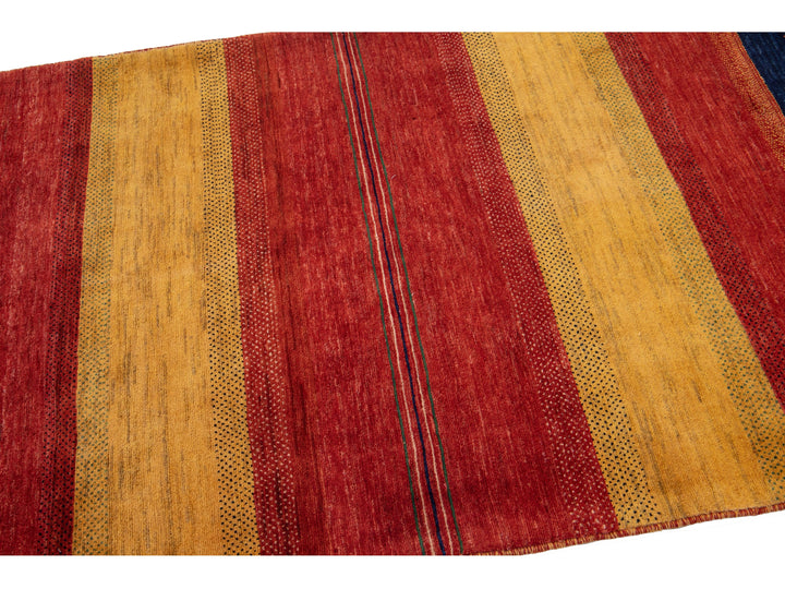 Modern Gabbeh Wool Rug 4 X 6