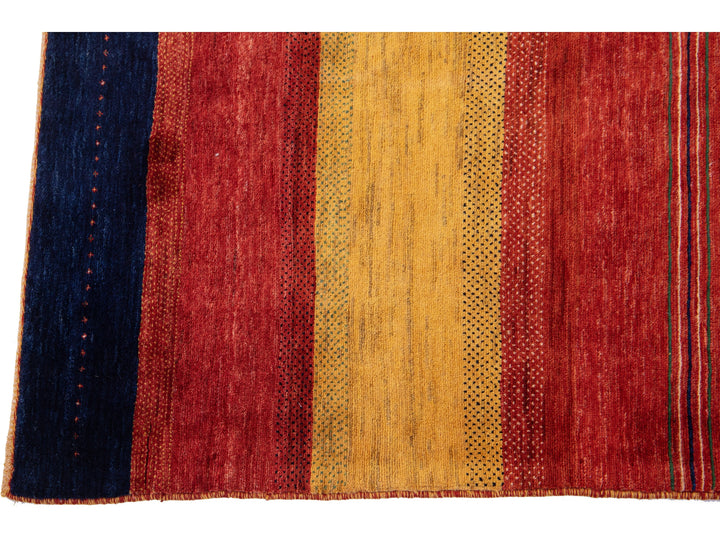 Modern Gabbeh Wool Rug 4 X 6