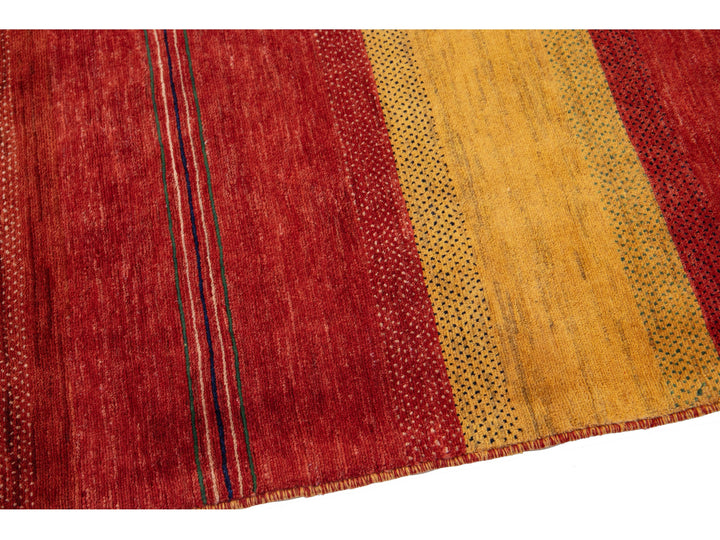 Modern Gabbeh Wool Rug 4 X 6