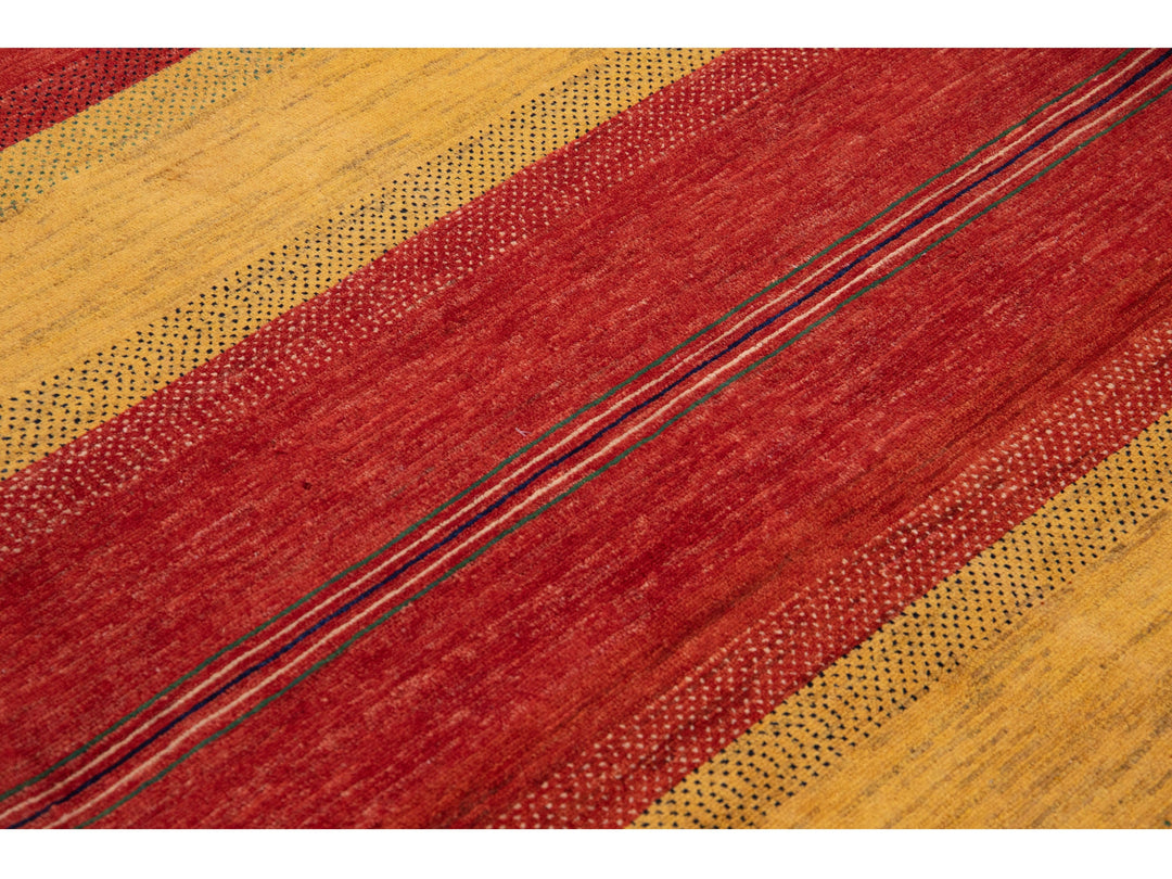 Modern Gabbeh Wool Rug 4 X 6