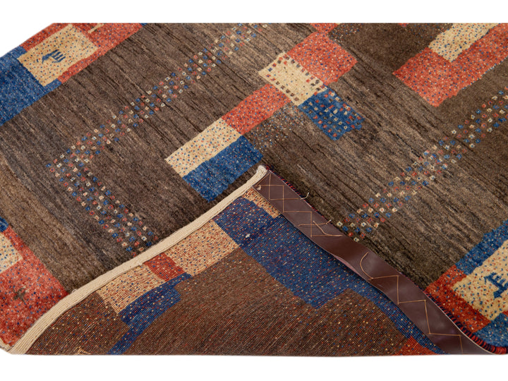 Modern Gabbeh Wool Rug 4 X 5