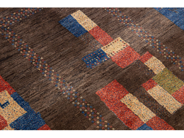 Modern Gabbeh Wool Rug 4 X 5