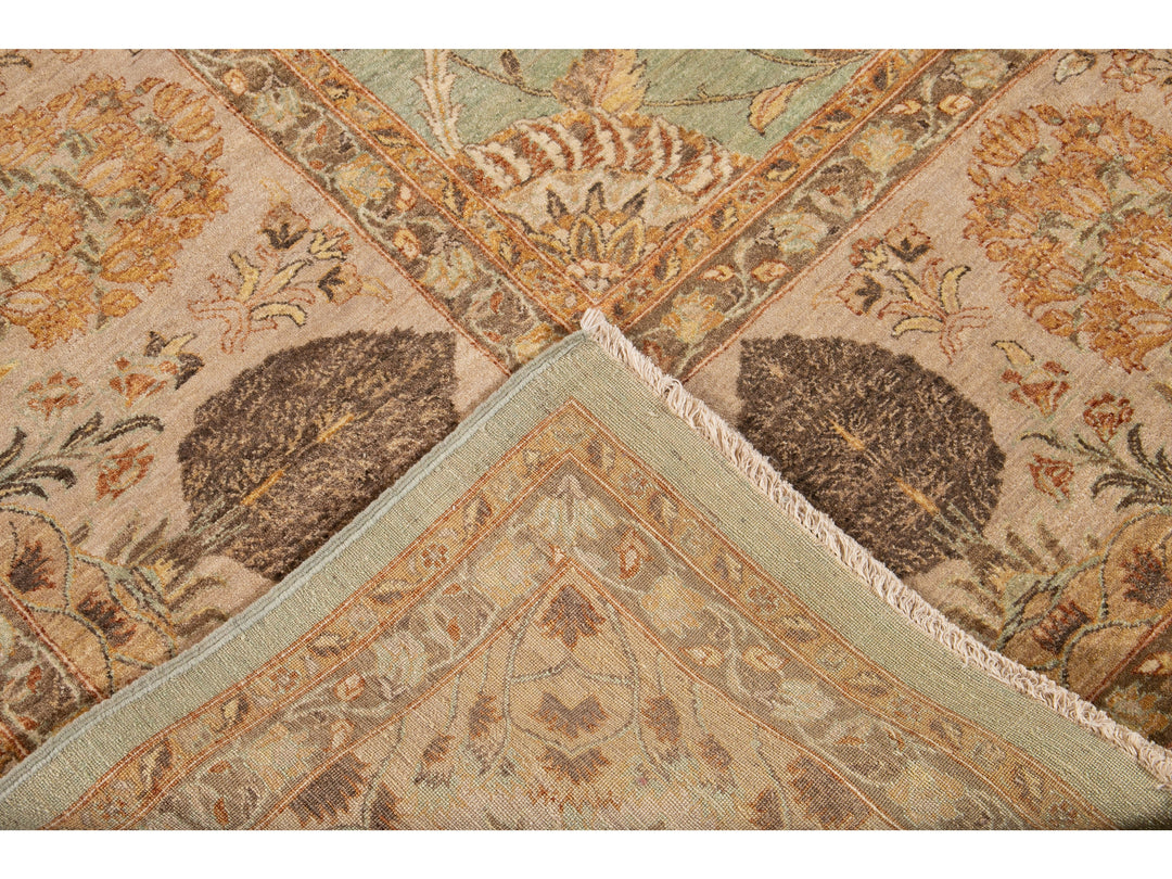 Modern Tabriz Wool Rug 12 X 15