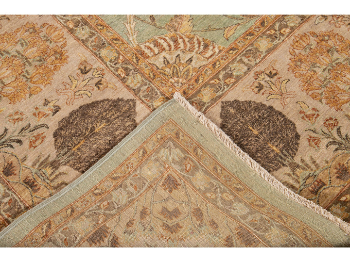 Modern Tabriz Wool Rug 12 X 15