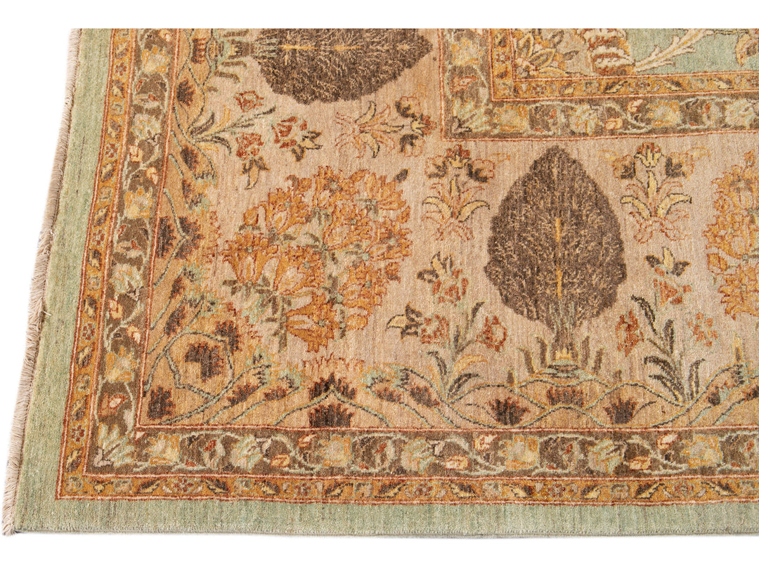 Modern Tabriz Wool Rug 12 X 15