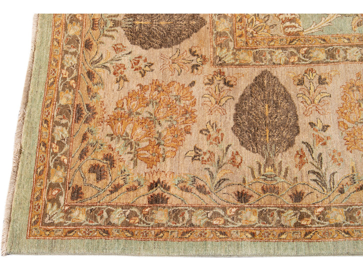 Modern Tabriz Wool Rug 12 X 15