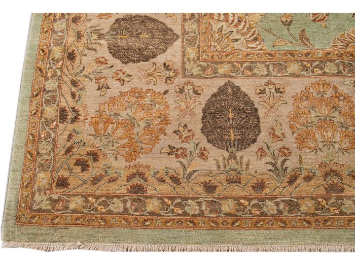 Modern Tabriz Wool Rug 12 X 15