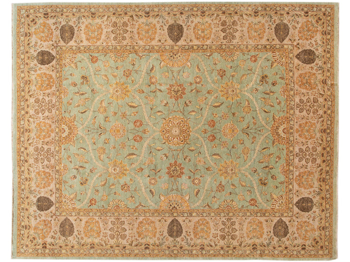 Modern Tabriz Wool Rug 12 X 15