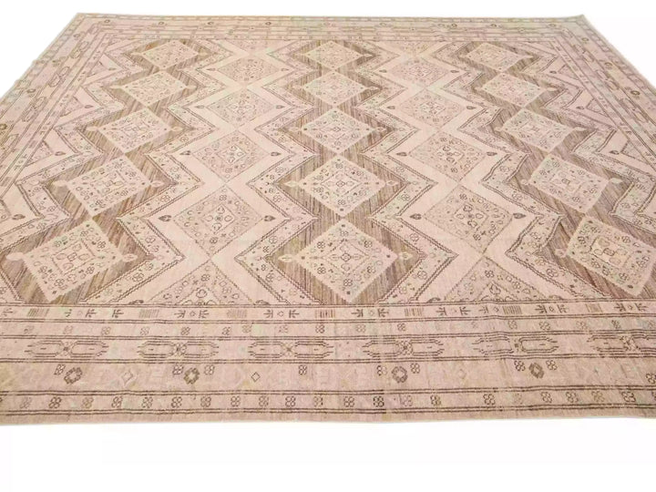 Modern Peshawar Wool Rug 10 X 13