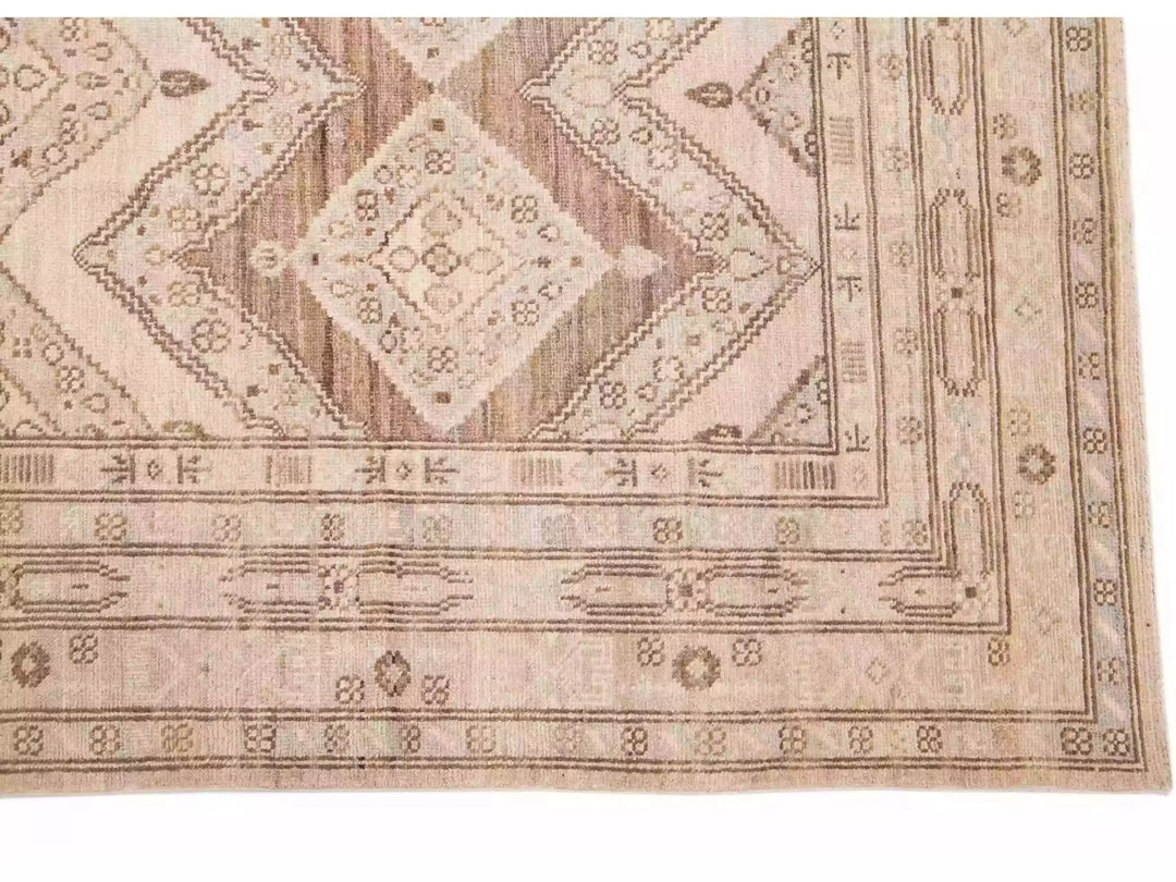 Modern Peshawar Wool Rug 10 X 13
