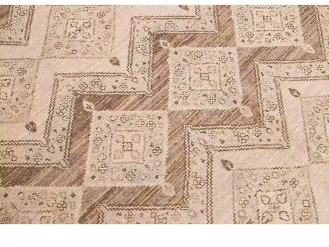 Modern Peshawar Wool Rug 10 X 13