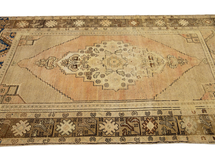 Vintage Khotan Wool Rug 5 X 9