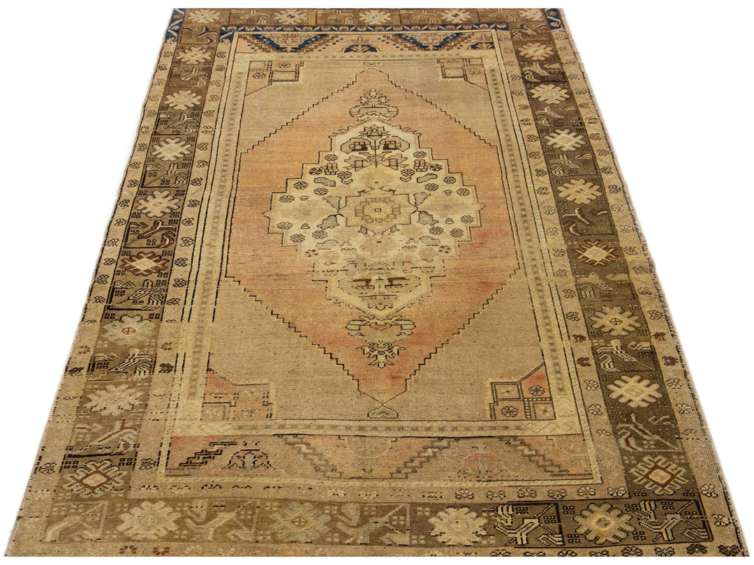 Vintage Khotan Wool Rug 5 X 9