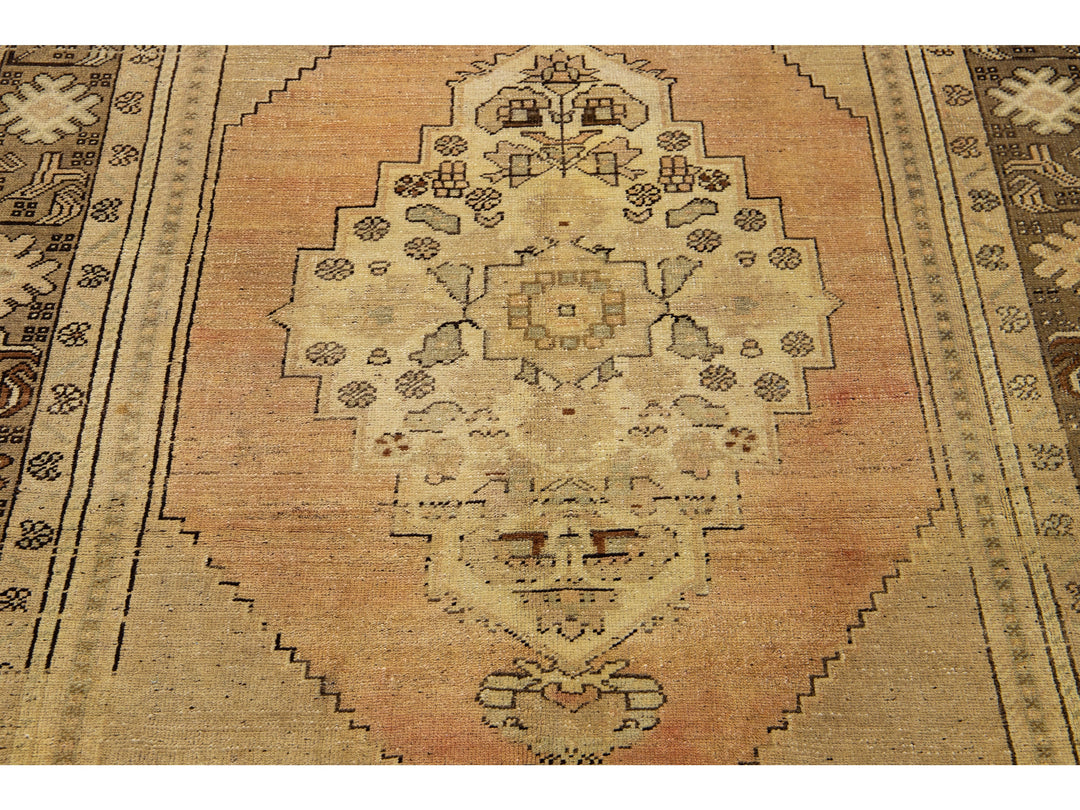 Vintage Khotan Wool Rug 5 X 9