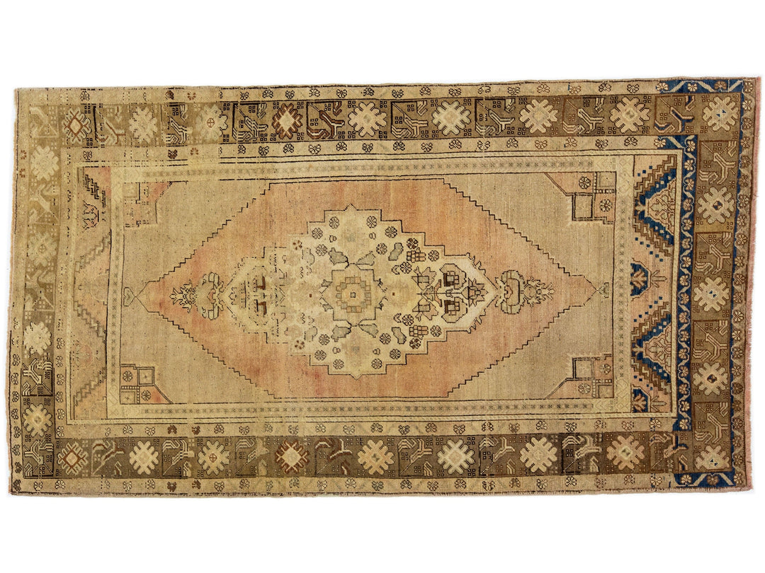 Vintage Khotan Wool Rug 5 X 9