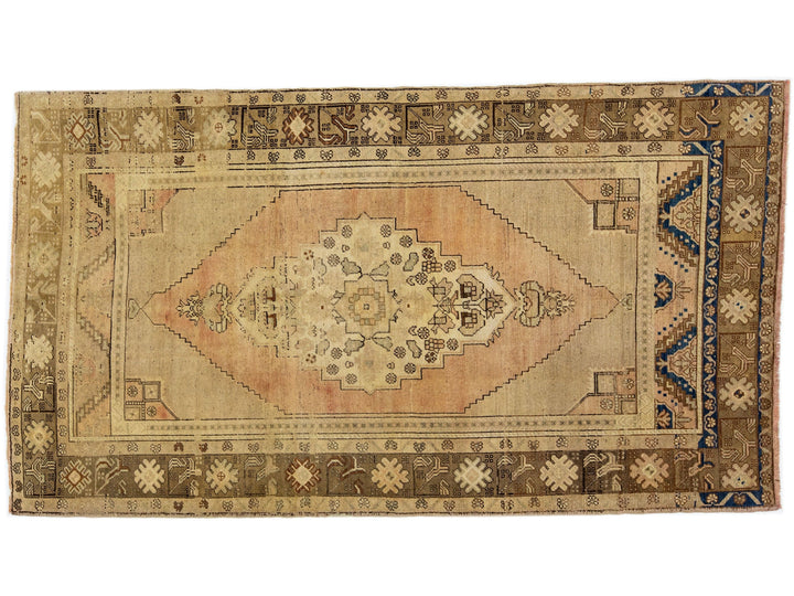 Vintage Khotan Wool Rug 5 X 9