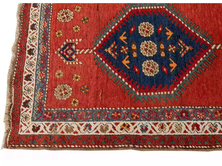 Antique Heriz Wool Runner 3 X 15