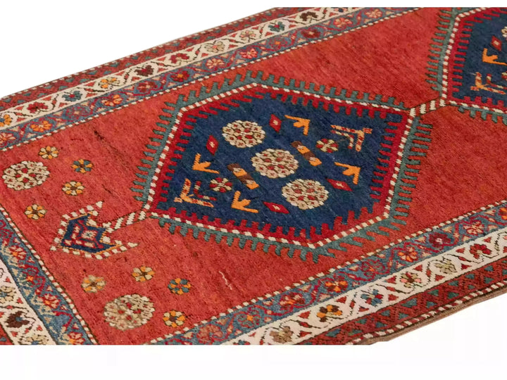 Antique Heriz Wool Runner 3 X 15