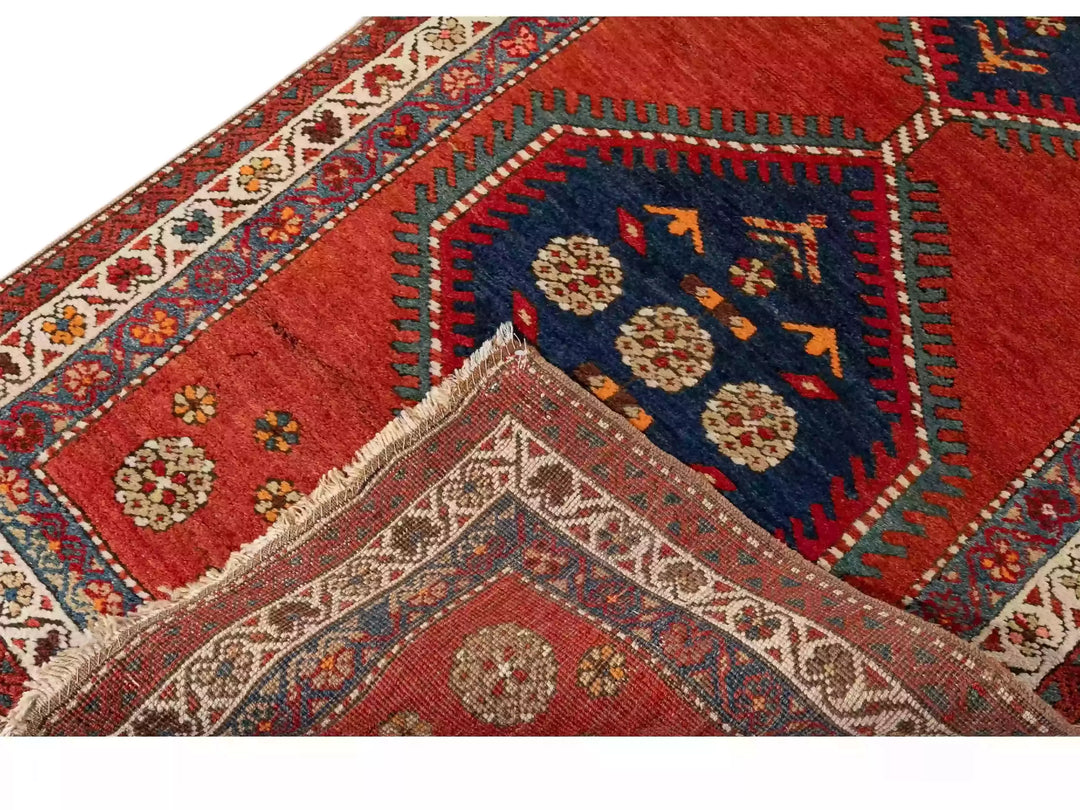 Antique Heriz Wool Runner 3 X 15