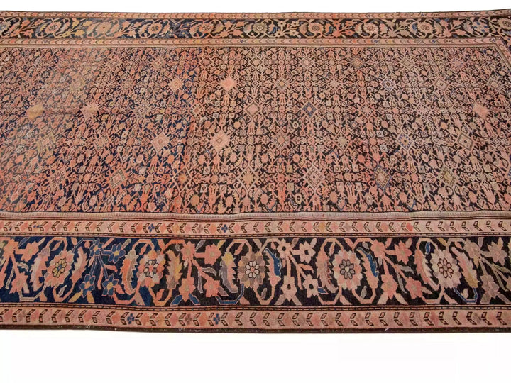 Antique Malayer Wool Rug 7 X 13