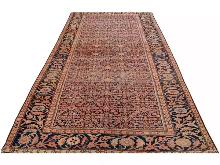 Antique Malayer Wool Rug 7 X 13