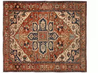 Antique Serapi Wool Rug 10 X 12