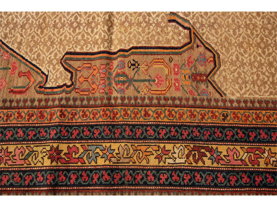 Antique Serab Persian Wool Rug 7 X17