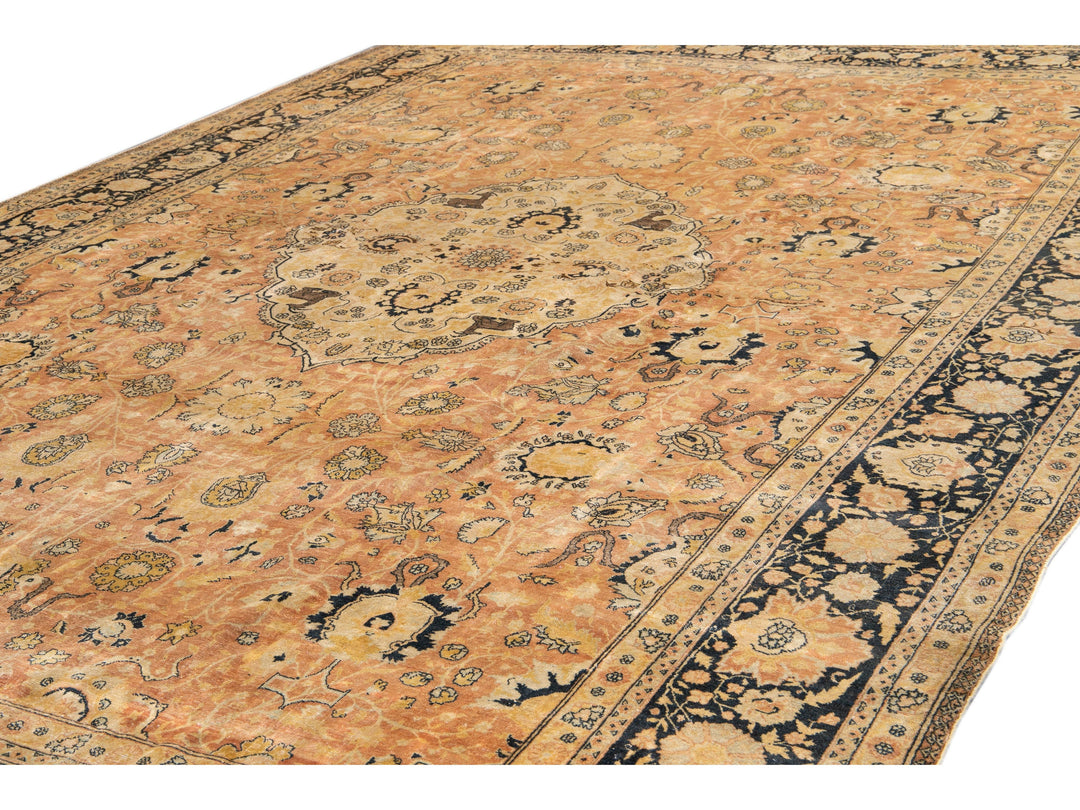 Antique Agra Wool Rug 12 X 16