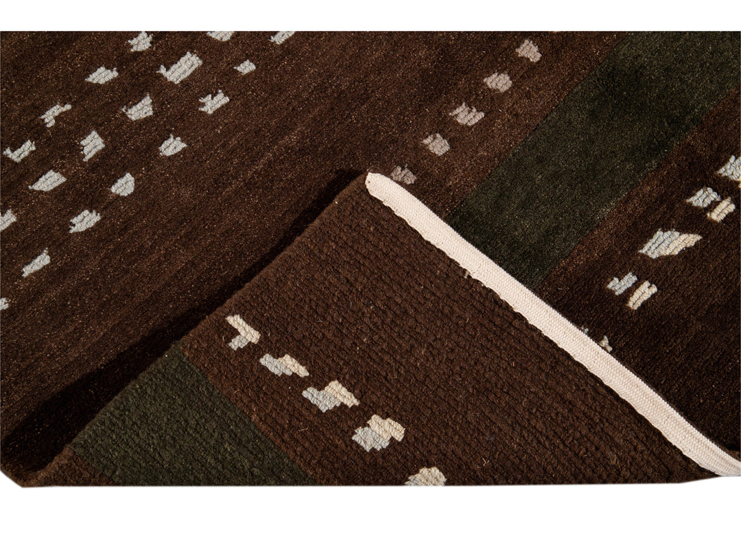 Modern Tibetan Lama Wool Rug 8 X 10