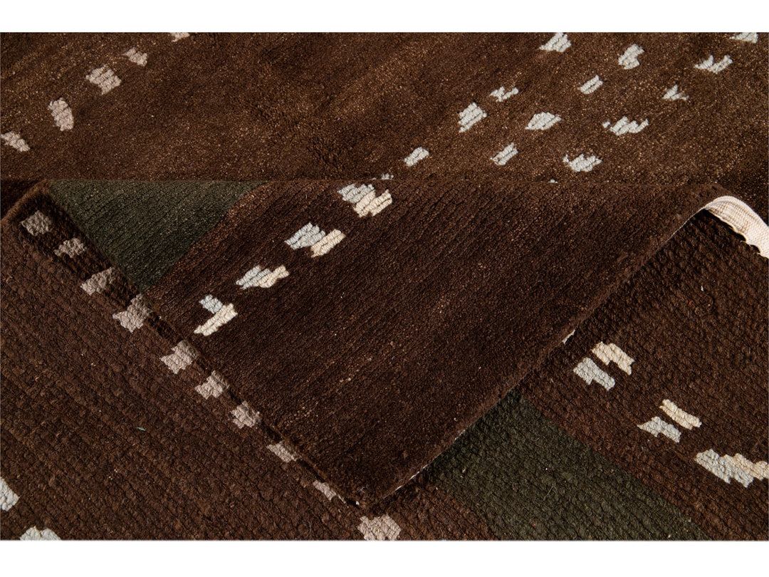 Modern Tibetan Lama Wool Rug 8 X 10