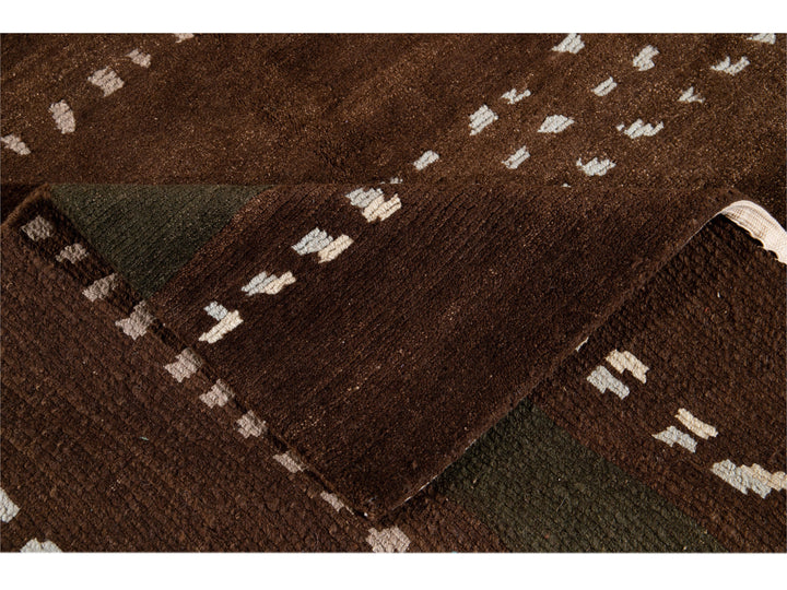 Modern Tibetan Lama Wool Rug 8 X 10