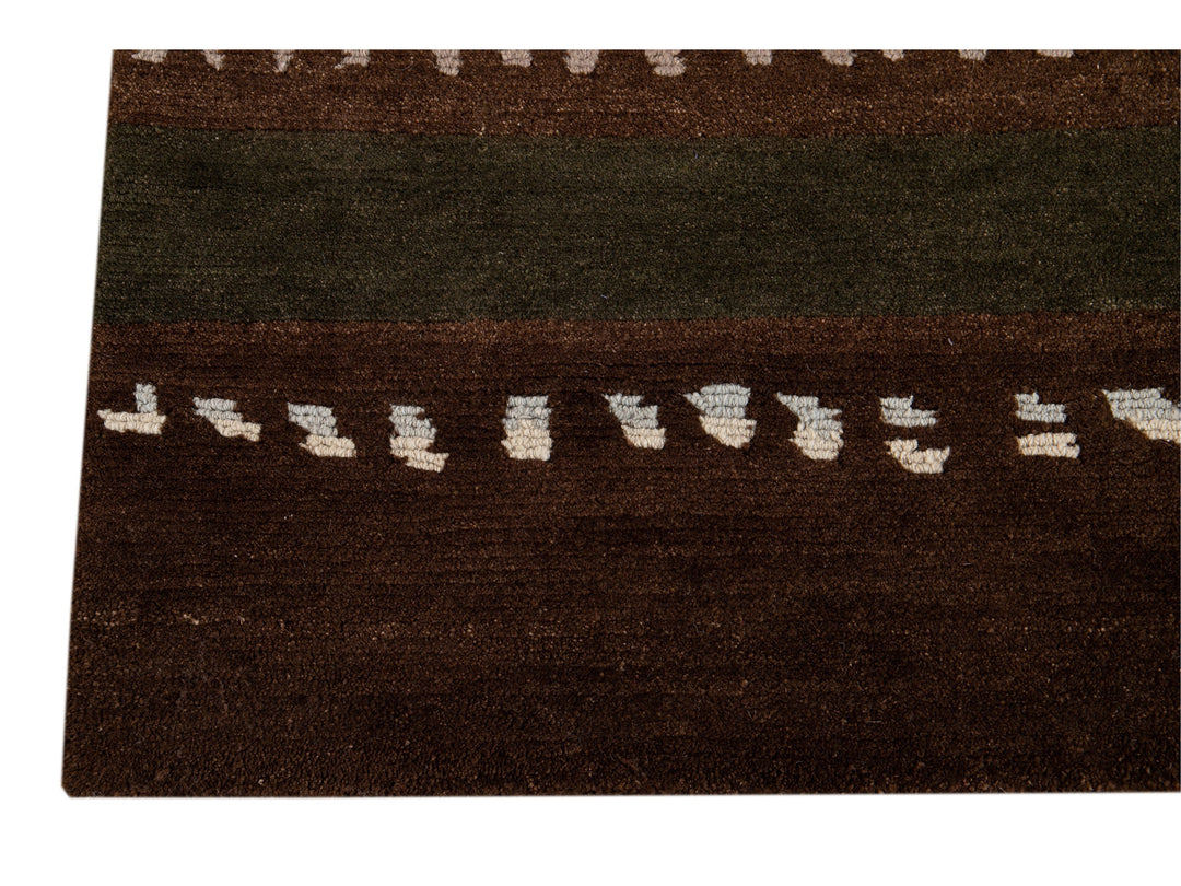 Modern Tibetan Lama Wool Rug 8 X 10