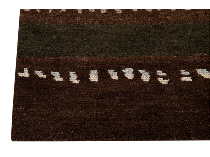 Modern Tibetan Lama Wool Rug 8 X 10