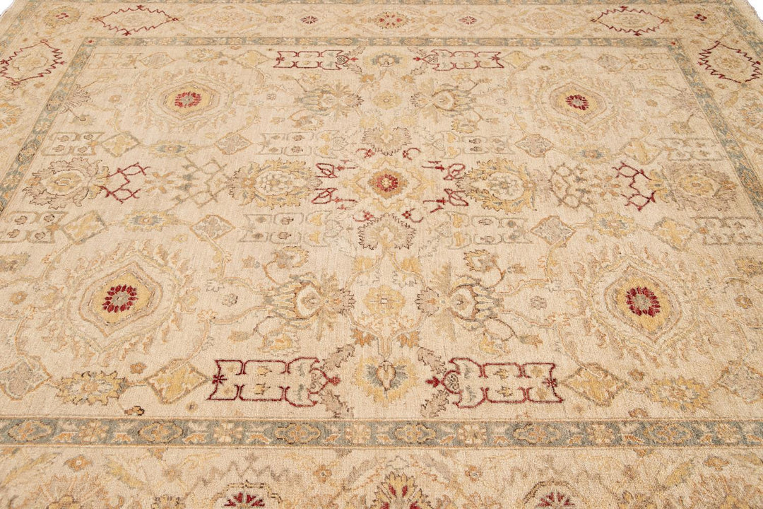 21st Century Contemporary Peshawar Wool Rug 8 X 10