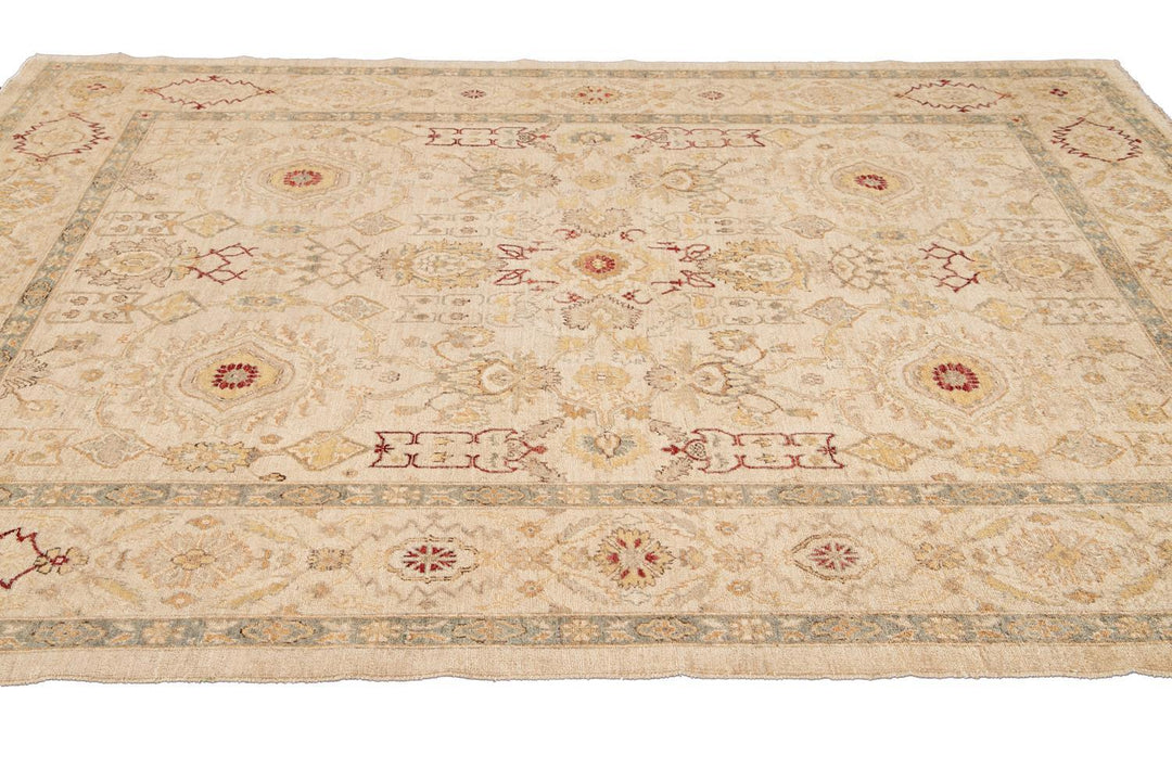 21st Century Contemporary Peshawar Wool Rug 8 X 10