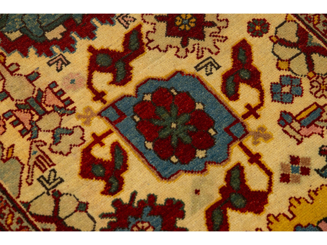 Modern Turkish Oushak Wool Runner 13 X 19